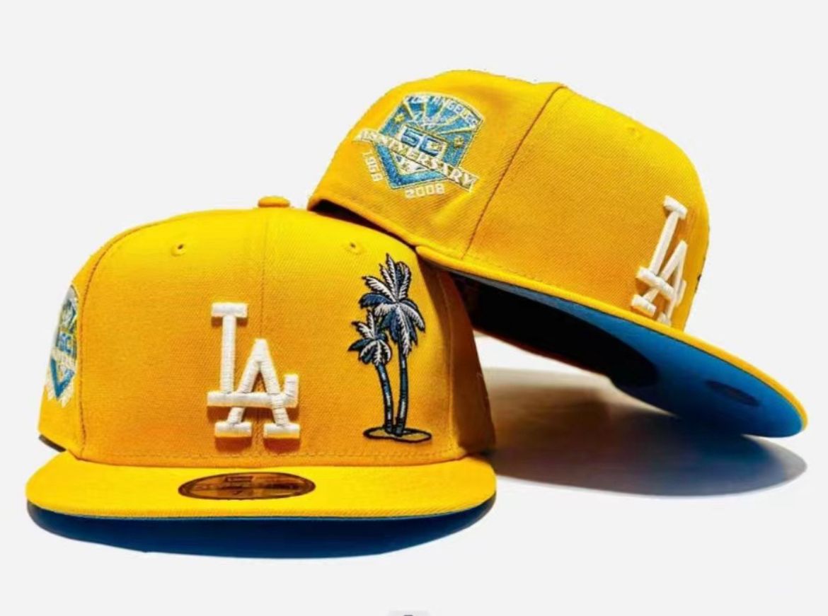 Yellow Los Angeles Dodgers Fitted - 7 1/2