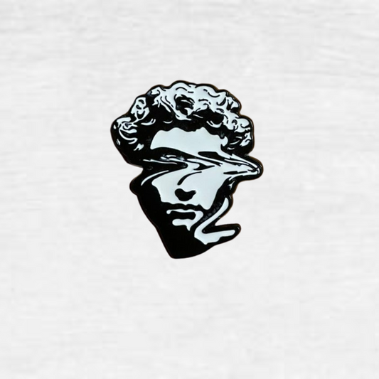 Ceramic Pin - Warped Michelangelo
