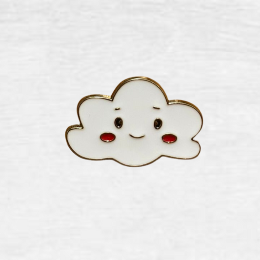 Ceramic Pins - Smiling Cloud