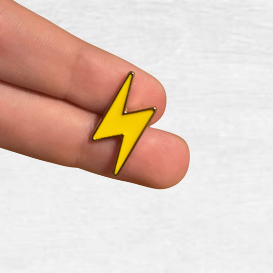 Ceramic Pin - Lightning Bolt