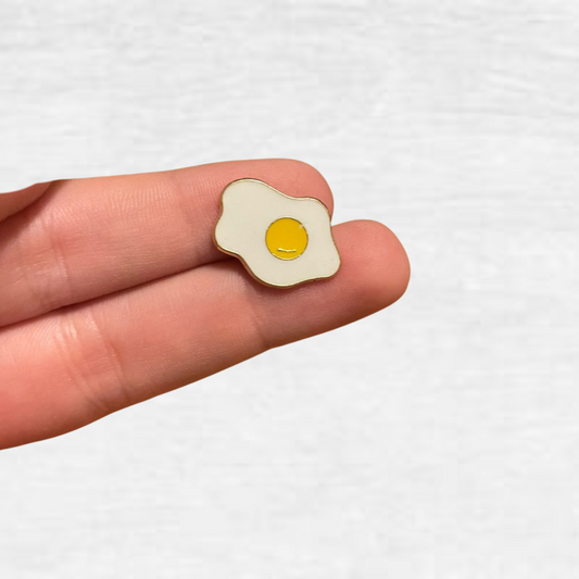 Ceramic Pin - Fried Egg