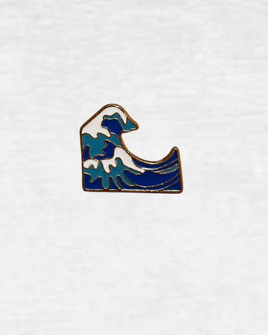 Ceramic Pin -  "The Great Wave of Kanagawa"