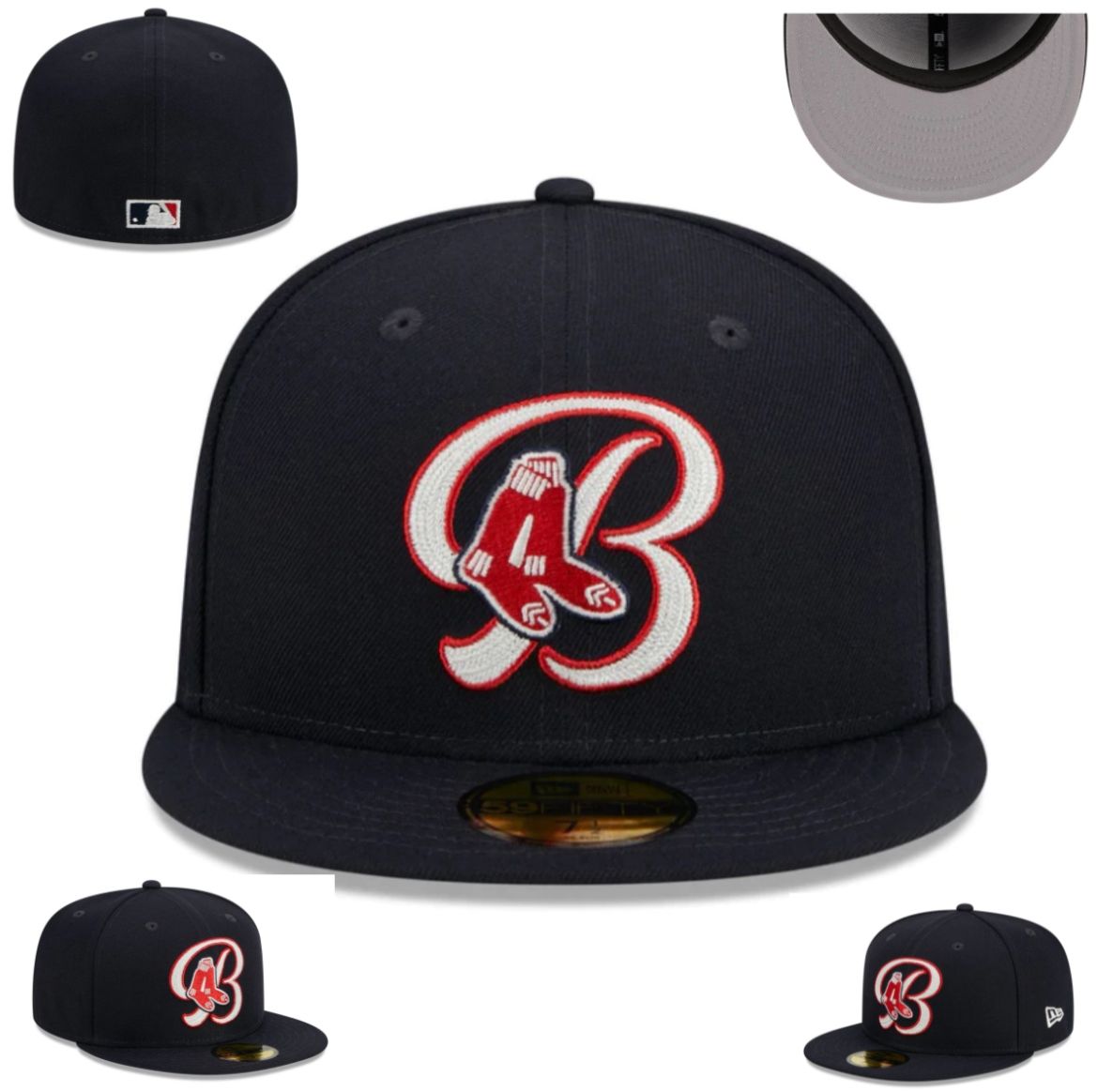 Black Boston Red Sox Fitted - 7 1/2