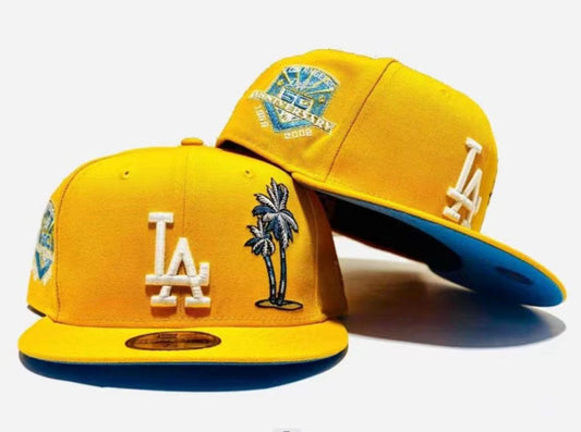 Yellow Los Angeles Dodgers Fitted  - 7 1/2