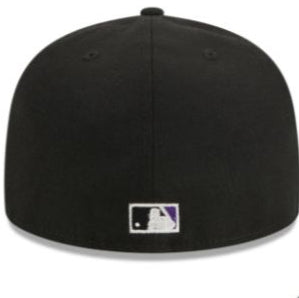 Black and Purple Colarado Rockies Fitted - 7 1/2