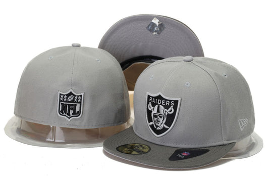 Grey Las Vegas Raiders Fitted - 7 1/2