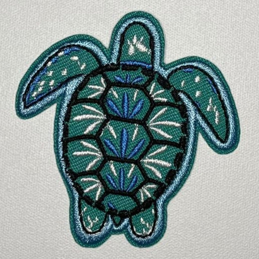 Embroidered Patch - Blue Sea Turtle