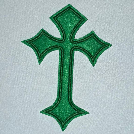 Embroidered Patch - Green Cross