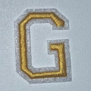 Embroidered Patch - Gold Letter G