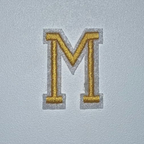 Embroidered Patch - Gold M
