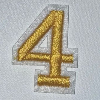 Embroidered Patch - Gold Letter 4