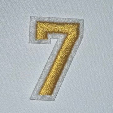 Embroidered Patch - Gold Letter 7