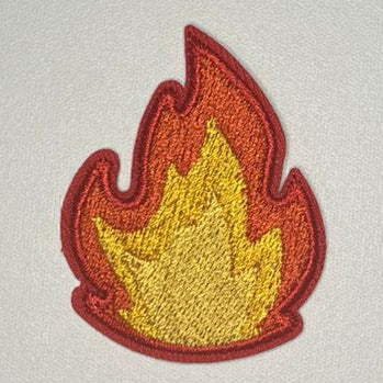 Embroidered Patch - Flame