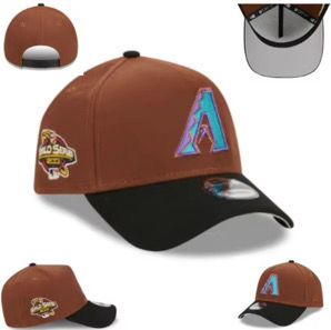 Snapback Hat -Brown Arizona Diamondbacks - Adjustable
