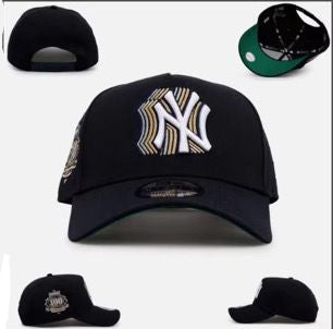 Snapback Cap -  Black New York Yankees Prism Design